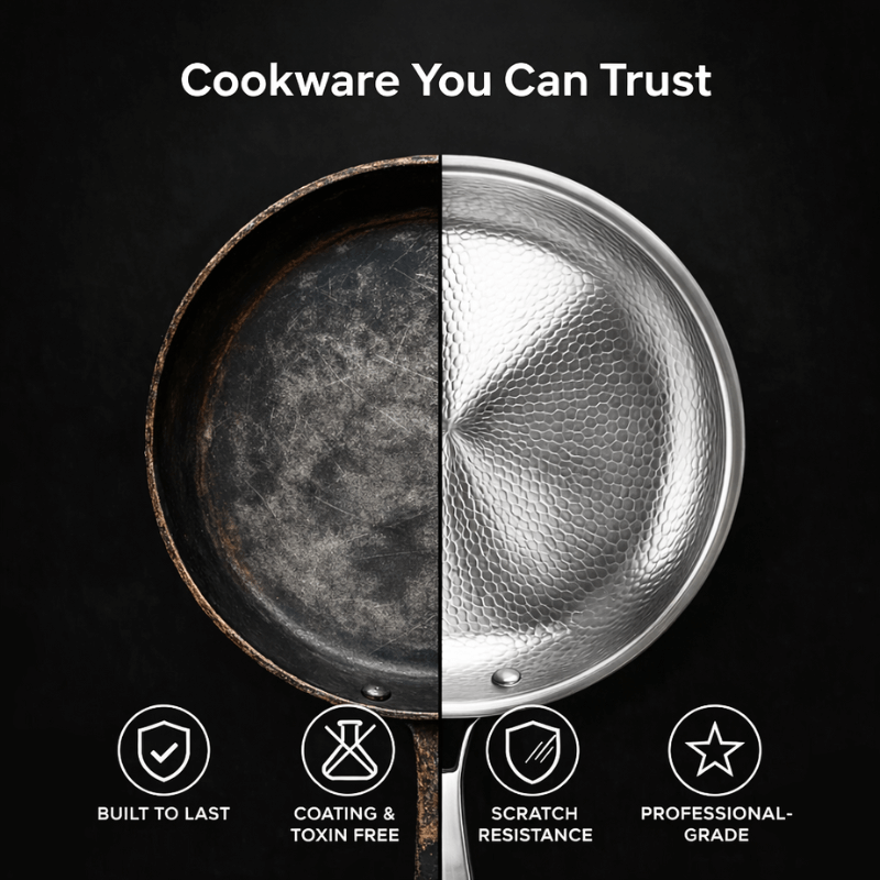 TerraForge™ Pro Titanium Hammered Pan