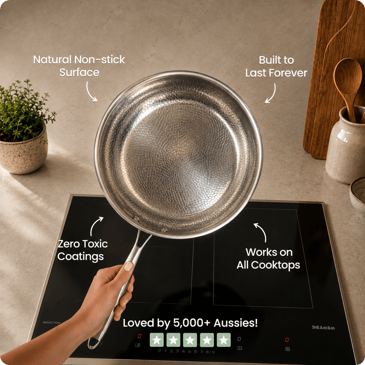 TerraForge™ Pro Titanium Hammered Pan (30 cm)