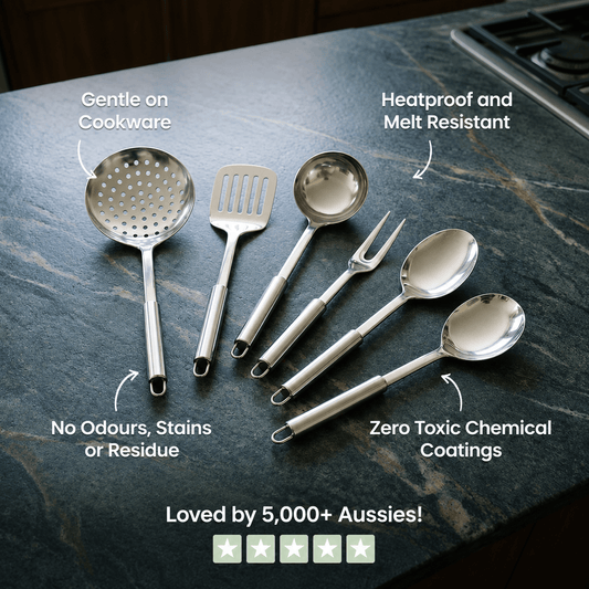 TerraForge™ 6-Piece Stainless Steel Utensil Set