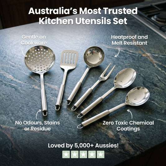 TerraForge™ 6-Piece Stainless Steel Utensil Set