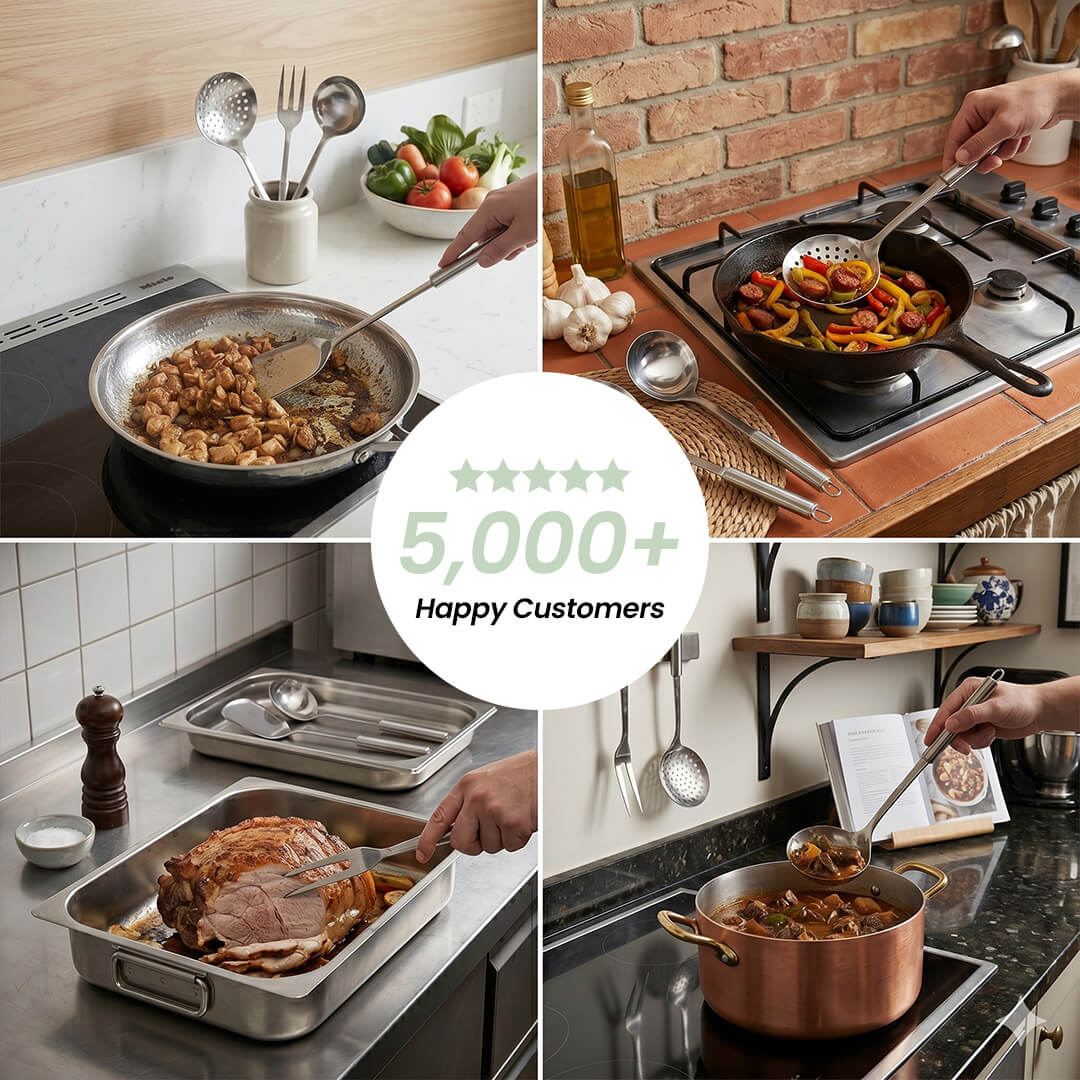 TerraForge™ 6-Piece Stainless Steel Utensil Set