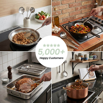 TerraForge™ 6-Piece Stainless Steel Utensil Set