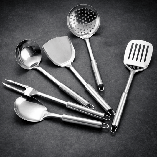 TerraForge™ 6-Piece Stainless Steel Utensil Set